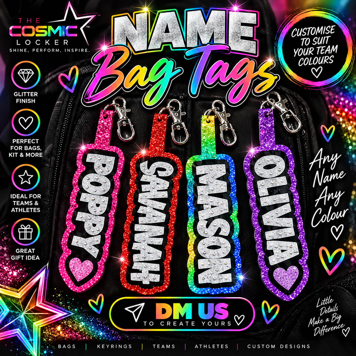 Custom Name Bag Tags